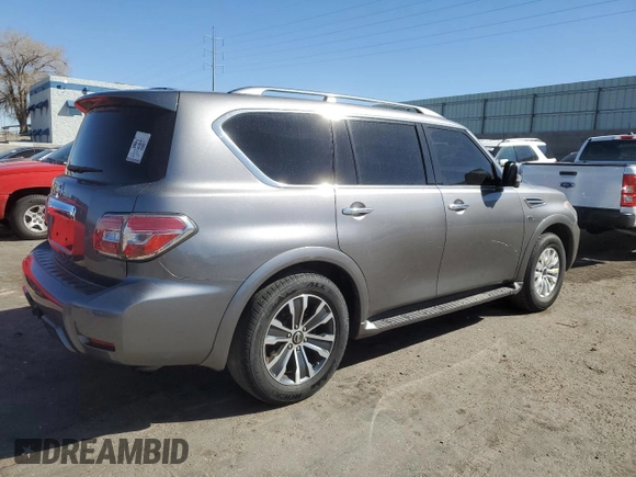 2020 Nissan Armada SV with VIN JN8AY2NDXLX017747, listed as a Copart auction lot 48585395 with 128,772 mi miles and Clean Title. Bid and sale history available at carsss.com. Image 3.