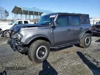 2021 Ford Bronco with VIN 1FMEE5DP9MLA89837, listed as a Copart auction lot 87672995 with 27,341 mi miles and Salvage Title. Bid and sale history available at DreamBid. Image 1.