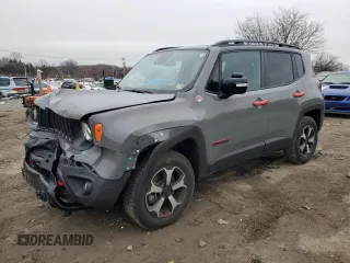 2022 Jeep Renegade Trailhawk with VIN ZACNJDC1XNPN79141, listed as a Copart auction lot 49739595 with 15,581 mi miles and Salvage Title. Bid and sale history available at DreamBid. Image 1.
