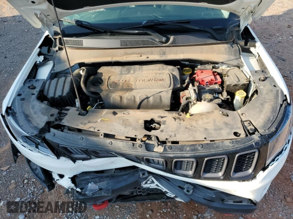 2021 Jeep Compass Trailhawk with VIN 3C4NJDDB2MT583833, listed as a Copart auction lot 58736675 with 67,090 mi miles and Salvage title. Bid and sale history available at DreamBid. Image 12.