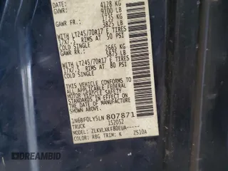 2020 Nissan NV Cargo S z VIN 1N6BF0LY5LN807871, wystawiony jako Copart lot #60689345 z przebiegiem 271 391 mil mil oraz Czysty tytuł • Clean title. Historia ofert i sprzedaży dostępna na DreamBid. Obrazek 13.