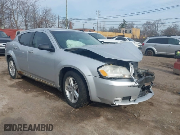 2008 Dodge Avenger SXT with VIN 1B3LC56K48N139977, listed as a IAAI auction lot 42017035 with Not Provided miles. Bid and sale history available at carsss.com. Image 1.