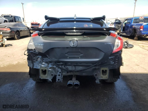 2021 Honda Civic Hatchback Sport with VIN SHHFK7H46MU424647, listed as a Copart auction lot 45061105 with 68,096 mi miles and Salvage Title. Bid and sale history available at carsss.com. Image 6.