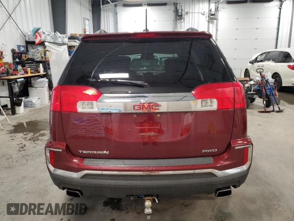 2016 GMC Terrain SLE with VIN 2GKFLTE35G6189885, listed as a Copart auction lot 47382855 with 168,625 mi miles and Salvage Title. Bid and sale history available at DreamBid. Image 6.