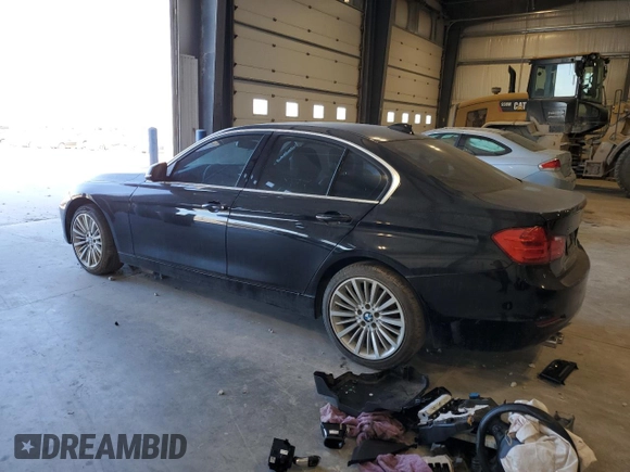 2015 BMW 3 Series 328i xDrive with VIN WBA3B3C57FJ984800, listed as a Copart auction lot 89402685 with 0 mi miles and Salvage Title. Bid and sale history available at carsss.com. Image 2.
