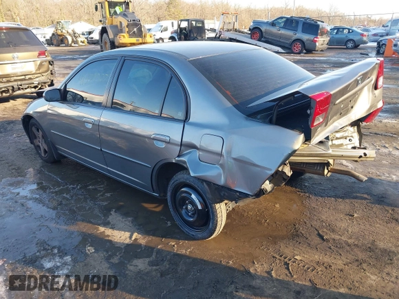 2004 Honda Civic EX with VIN 2HGES26814H604992, listed as a IAAI auction lot 41373327 with 97,545 mi miles. Bid and sale history available at carsss.com. Image 3.