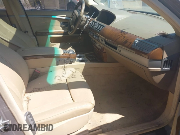 2008 BMW 7 Series 750i with VIN WBAHL83568DT14138, listed as a IAAI auction lot 42369441 with 96,101 mi miles and . Bid and sale history available at DreamBid. Image 5.