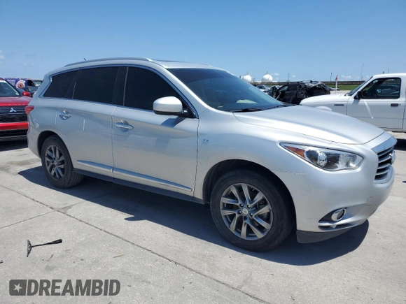 2015 Infiniti QX60 with VIN 5N1AL0MNXFC501109, listed as a Copart auction lot 54917135 with 142,070 mi miles and Salvage Title. Bid and sale history available at carsss.com. Image 4.