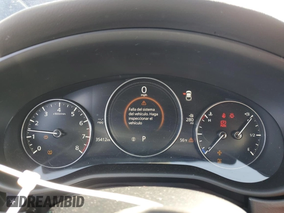 2023 Mazda CX-30 S Carbon Edition with VIN 3MVDMBCM1PM582423, listed as a Copart auction lot 47998275 with 35,412 mi miles and Salvage title. Bid and sale history available at DreamBid. Image 9.
