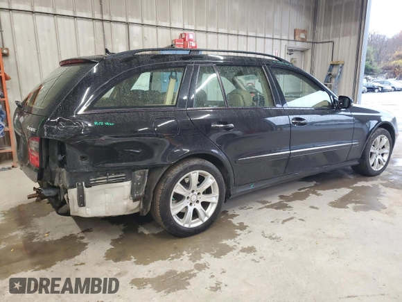 2009 Mercedes-Benz E 350 with VIN WDBUH87X29B413291, listed as a Copart auction lot 82112004 with 203,358 mi miles and Salvage Title. Bid and sale history available at DreamBid. Image 3.