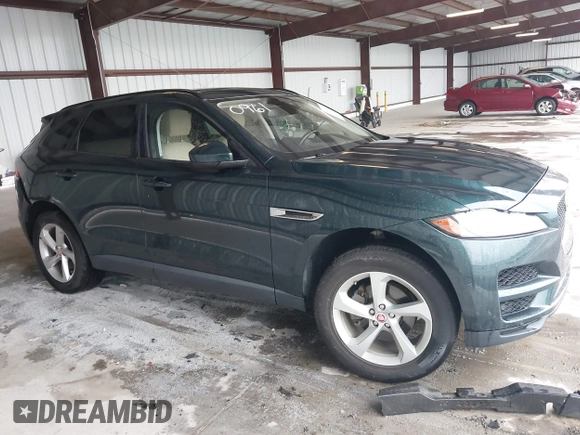 2018 Jaguar F-Pace 25t Premium with VIN SADCJ2FX9JA290961, listed as a IAAI auction lot 42371547 with 37,854 mi miles and . Bid and sale history available at DreamBid. Image 13.