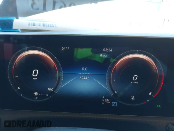 2020 Mercedes-Benz CLA 250 with VIN W1K5J4HB2LN100629, listed as a IAAI auction lot 41806113 with 69,442 mi miles and . Bid and sale history available at DreamBid. Image 7.