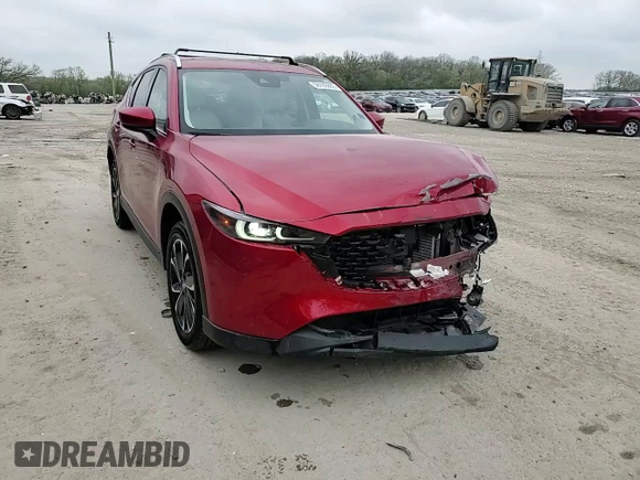 2023 Mazda CX-5 S Premium with VIN JM3KFBDM5P0288650, listed as a Copart auction lot 56188885 with 20,405 mi miles and Salvage Title. Bid and sale history available at DreamBid. Image 14.