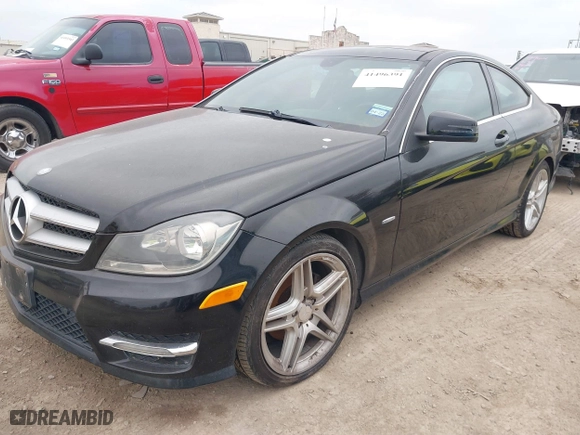 2012 Mercedes-Benz C-Class C 250 with VIN WDDGJ4HB6CF748008, listed as a IAAI auction lot 41496391 with 119,649 mi miles. Bid and sale history available at carsss.com. Image 2.