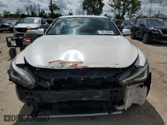 2018 Infiniti Q60 RED SPORT 400 with VIN JN1FV7EL5JM631024, listed as a Copart auction lot 70519064 with 71,076 mi miles and Salvage Title. Bid and sale history available at carsss.com. Image 5.