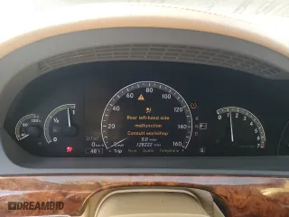 2009 Mercedes-Benz S-Class 5.5L V8 with VIN WDDNG71X79A245980, listed as a Copart auction lot 48012025 with 128,222 mi miles and Salvage Title. Bid and sale history available at carsss.com. Image 9.
