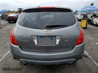 2005 Nissan Murano SL with VIN JN8AZ08WX5W423633, listed as a Copart auction lot 71242864 with 121,301 mi miles and Salvage Title. Bid and sale history available at carsss.com. Image 6.