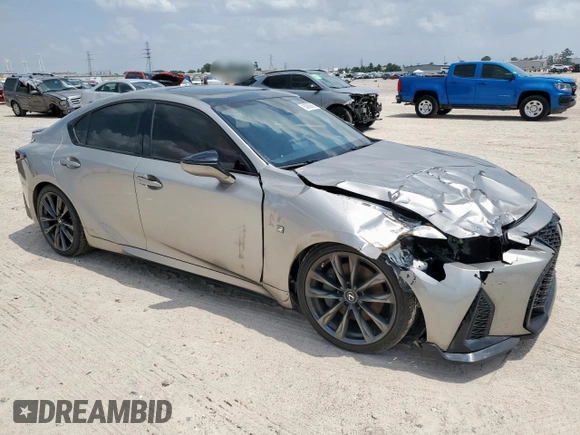 2021 Lexus IS 350 F Sport with VIN JTHGZ1B29M5042957, listed as a Copart auction lot 60069825 with 81,219 mi miles and Clean title. Bid and sale history available at DreamBid. Image 4.