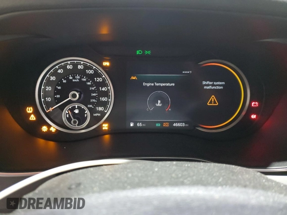 2022 Genesis G70 3.3T with VIN KMTG54TEXNU103314, listed as a Copart auction lot 50079415 with 46,603 mi miles and Salvage Title. Bid and sale history available at DreamBid. Image 9.