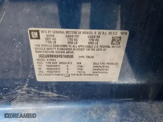 2015 Chevrolet Silverado 1500 LT with VIN 3GCUKREHXFG168506, listed as a Copart auction lot 46113595 with 139,871 mi miles and Salvage Title. Bid and sale history available at carsss.com. Image 14.
