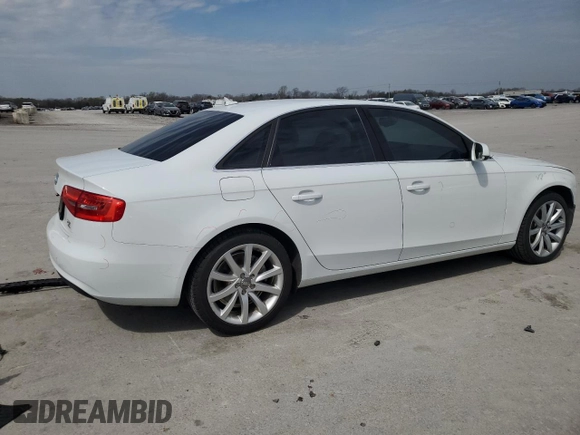 2013 Audi A4 Premium Plus with VIN WAUFFAFL7DN029789, listed as a Copart auction lot 50773695 with 98,827 mi miles and Clean Title. Bid and sale history available at carsss.com. Image 3.