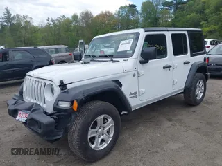 2020 Jeep Wrangler Unlimited Sport S with VIN 1C4HJXDG9LW229715, listed as a IAAI auction lot 42203008 with 63,683 mi miles and . Bid and sale history available at DreamBid. Image 2.