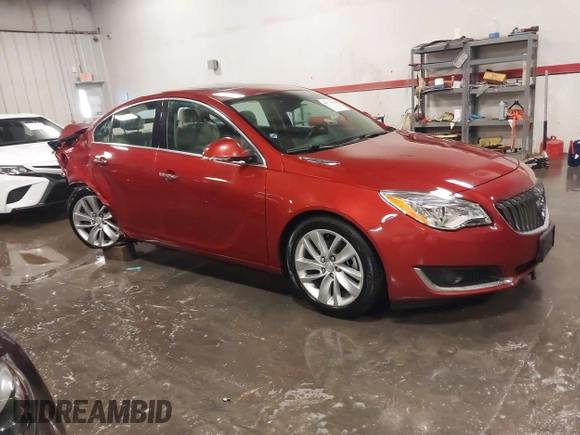 2014 Buick Regal Premium I z VIN 2G4GN5EX5E9266948, wystawiony jako IAAI lot #40739406 z przebiegiem 107 488 mil mil oraz . Historia ofert i sprzedaży dostępna na DreamBid. Obrazek 1.