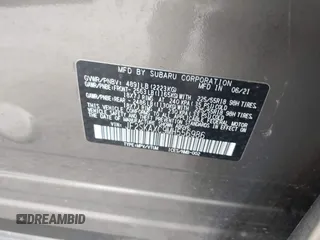 2021 Subaru Forester Touring with VIN JF2SKAXC9MH556986, listed as a IAAI auction lot 41717748 with 33,573 mi miles. Bid and sale history available at carsss.com. Image 9.