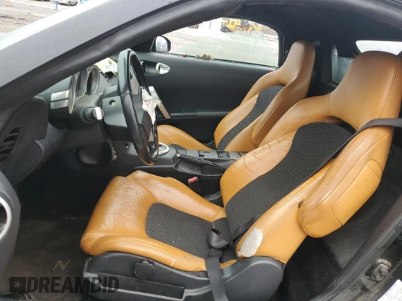 2005 Nissan 350Z Touring with VIN JN1AZ36A15M750103, listed as a Copart auction lot 44375825 with 184,550 mi miles and Salvage title. Bid and sale history available at DreamBid. Image 7.