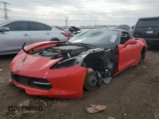 2019 Chevrolet Corvette 1LT z VIN 1G1YB2D76K5105544, wystawiony jako Copart lot #49136765 z przebiegiem 9 551 mil mil oraz Szkoda całkowita • Salvage title. Historia ofert i sprzedaży dostępna na DreamBid. Obrazek 1.