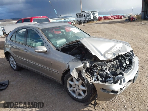 2004 Mercedes-Benz C 240 with VIN WDBRF81J04F505744, listed as a IAAI auction lot 40868341 with 155,854 mi miles and . Bid and sale history available at DreamBid. Image 1.