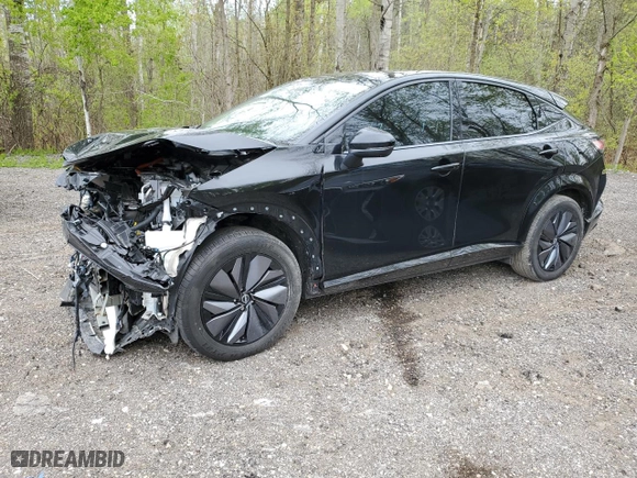 2023 Nissan ARIYA PLATINUM+ with VIN JN1DF0CD7PM701428, listed as a Copart auction lot 54491194 with 0 mi miles and Salvage Title. Bid and sale history available at carsss.com. Image 1.