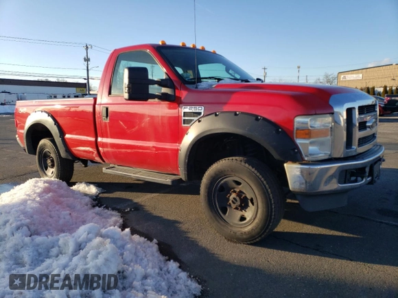 2009 Ford F-250 XL with VIN 1FTNF21519EA38198, listed as a Copart auction lot 44396435 with 97,950 mi miles and Clean Title. Bid and sale history available at DreamBid. Image 4.