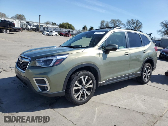 2021 Subaru Forester Limited with VIN JF2SKASC9MH421529, listed as a Copart auction lot 49187315 with 50,646 mi miles and Salvage Title. Bid and sale history available at carsss.com. Image 1.