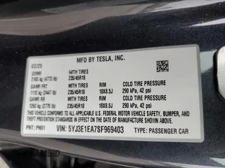 2025 Tesla Model 3 Long Range with VIN 5YJ3E1EA7SF969403, listed as a Copart auction lot 55348185 with 2,613 mi miles and Salvage title. Bid and sale history available at DreamBid. Image 12.
