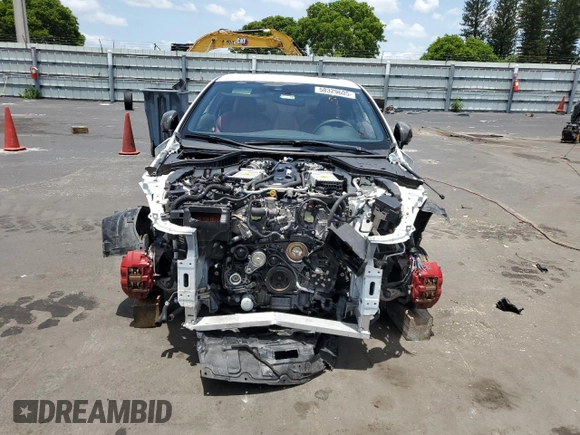 2021 Infiniti Q60 Red Sport 400 with VIN JN1FV7LL1MM560170, listed as a Copart auction lot 58329605 with 35,742 mi miles and Non repairable. Bid and sale history available at DreamBid. Image 5.