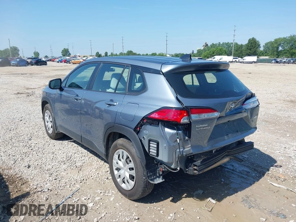 2022 Toyota Corolla Cross L with VIN 7MUAAABGXNV035110, listed as a IAAI auction lot 42562359 with 17,106 mi miles and . Bid and sale history available at DreamBid. Image 3.