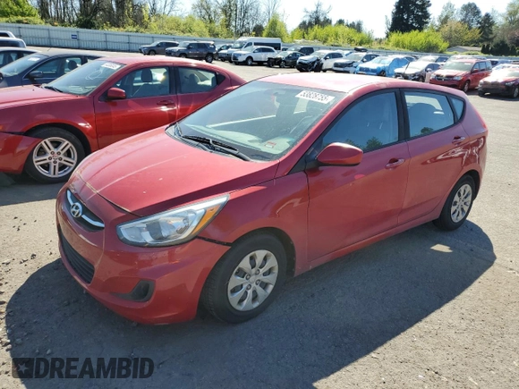 2016 Hyundai Accent SE with VIN KMHCT5AE9GU279863, listed as a Copart auction lot 53828755 with 102,473 mi miles and Clean Title. Bid and sale history available at carsss.com. Image 1.