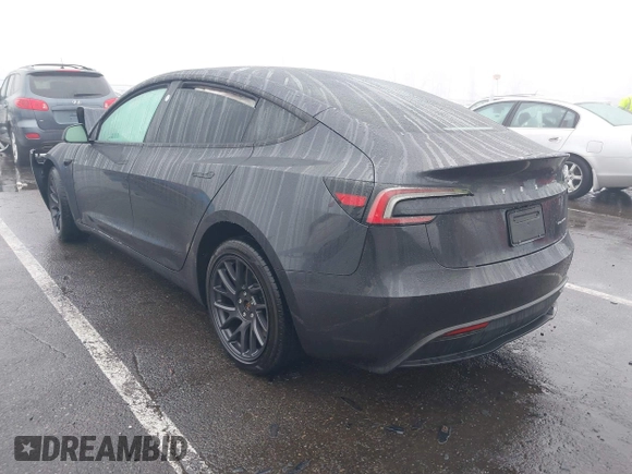 2024 Tesla Model 3 Long Range with VIN 5YJ3E1EB2RF815376, listed as a IAAI auction lot 41565549 with 10,377 mi miles and . Bid and sale history available at DreamBid. Image 3.