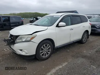 2015 Nissan Pathfinder Platinum z VIN 5N1AR2MM6FC640557, wystawiony jako Copart lot #55948055 z przebiegiem 136 461 mil mil oraz Czysty tytuł • Clean title. Historia ofert i sprzedaży dostępna na DreamBid. Obrazek 1.