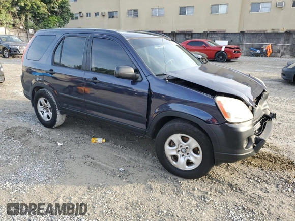 2006 Honda CR-V LX with VIN SHSRD68516U409528, listed as a Copart auction lot 42057355 with 115,282 mi miles and Salvage Title. Bid and sale history available at DreamBid. Image 4.