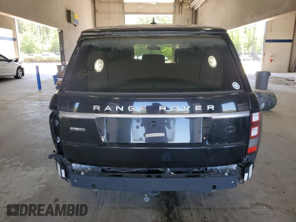 2016 Land Rover Range Rover HSE with VIN SALGS2KF2GA258801, listed as a Copart auction lot 54948595 with 56,495 mi miles and Salvage title. Bid and sale history available at DreamBid. Image 6.