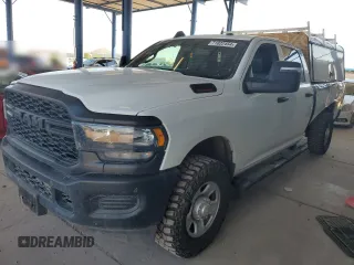 2023 Ram 2500 Tradesman with VIN 3C6UR5HJ4PG543902, listed as a Copart auction lot 71022454 with 40,224 mi miles and Salvage Title. Bid and sale history available at carsss.com. Image 1.