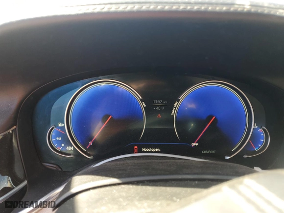 2016 BMW 7 Series 740i with VIN WBA7E2C51GG504154, listed as a Copart auction lot 76724394 with 104,269 mi miles and Salvage Title. Bid and sale history available at carsss.com. Image 9.