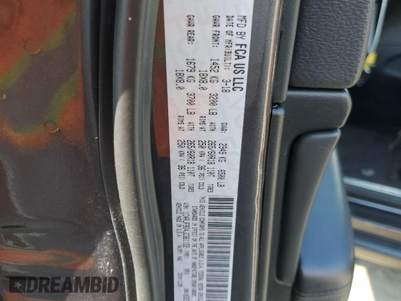 2018 Jeep Grand Cherokee Limited с VIN 1C4RJFBG4JC361152, выставлен на аукционе Copart как лот 62588745 с пробегом 89 589 миль миль и Списание • Salvage title. История ставок и продаж доступна на DreamBid. Изображение 13.