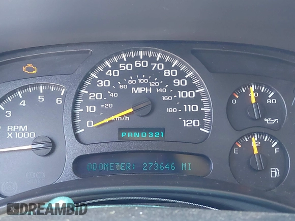 2004 Chevrolet Tahoe Z71 with VIN 1GNEK13T94R315741, listed as a IAAI auction lot 42676177 with 273,646 mi miles and . Bid and sale history available at DreamBid. Image 7.