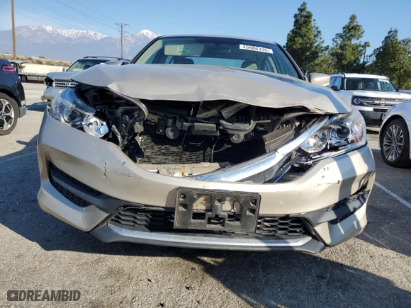 2016 Honda Accord Sedan LX with VIN 1HGCR2F37GA066292, listed as a Copart auction lot 45606335 with 76,836 mi miles and Salvage Title. Bid and sale history available at carsss.com. Image 5.