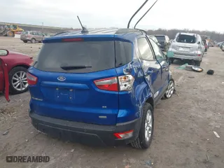 2019 Ford EcoSport SE with VIN MAJ3S2GE1KC262038, listed as a IAAI auction lot 41900360 with 52,459 mi miles. Bid and sale history available at carsss.com. Image 4.
