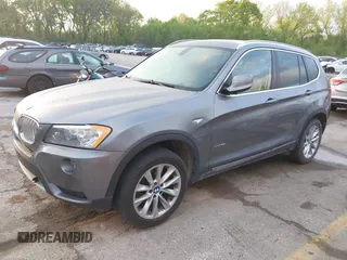 2013 BMW X3 xDrive28i with VIN 5UXWX9C55D0A15716, listed as a IAAI auction lot 42084198 with 120,277 mi miles. Bid and sale history available at carsss.com. Image 2.