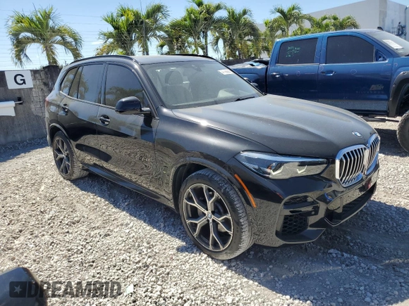 2022 BMW X5 sDrive40i with VIN 5UXCR4C06N9L04487, listed as a Copart auction lot 47788655 with 49,687 mi miles and Salvage Title. Bid and sale history available at carsss.com. Image 4.